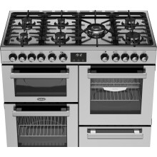 Belling Cookcentre 100DF 100cm wide Dual Fuel Range Cooker with Gas Hob St