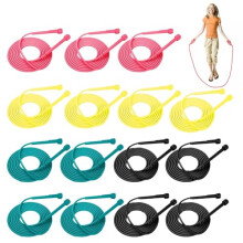 DEFIYEAR 15 PCS Skipping Ropes for Adults Kids, Adjustable Jump Ropes, Perfect Skipping-Rope for Fitness Weight Loss Fun Outdoor Activities - Skippin