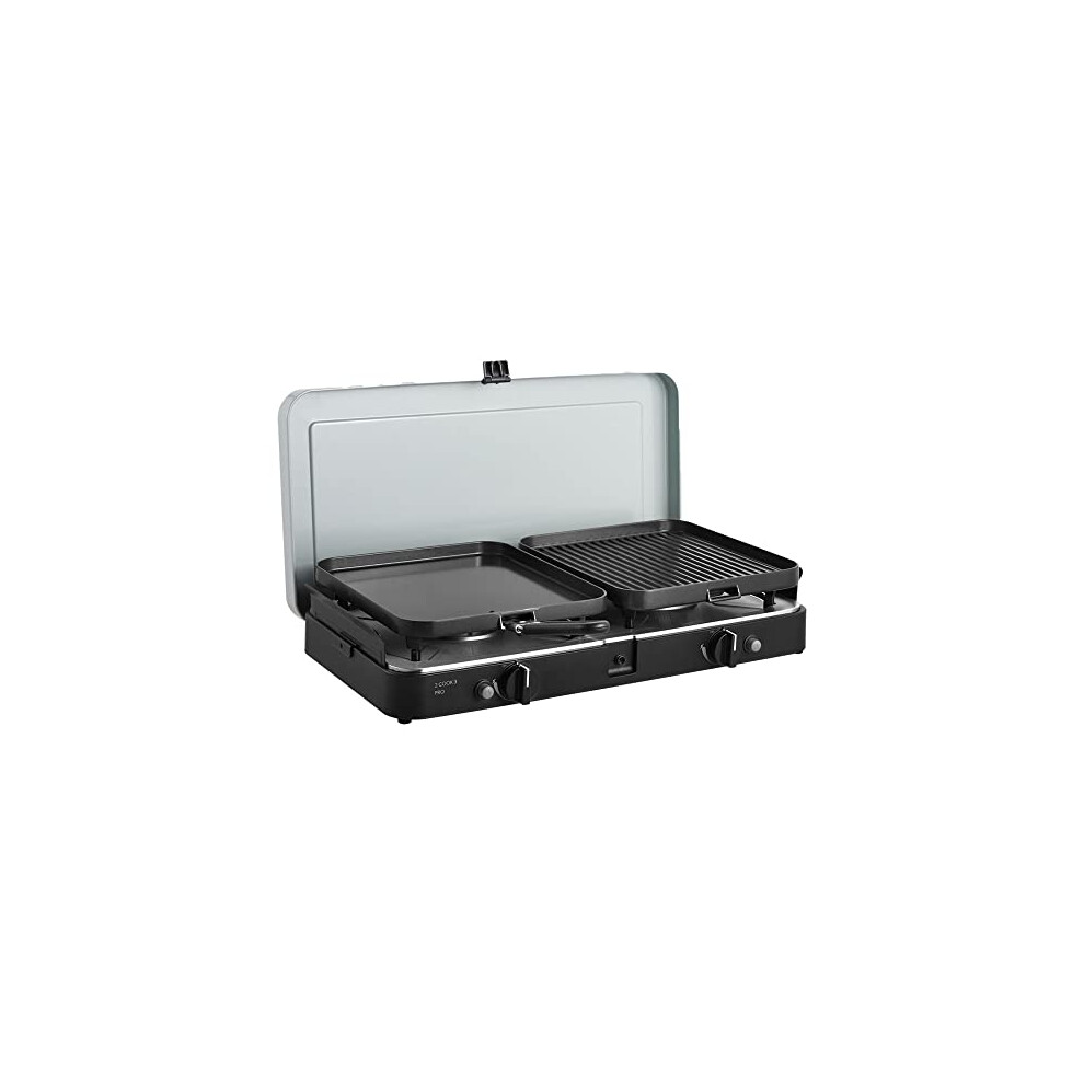 Cadac 2 Cook 3 Pro Deluxe QR Camping Stove, Grey-image-OPC-PTJKF7F-NEW