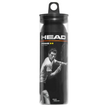 HEAD Unisex Adult Prime 3-Ball Tube DYD Tube Of 3 Squash Balls - Black, one size