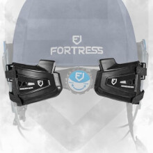FORTRESS Neck Protector for Cricket Helmet | 4-Way Fastening System, Compatible with All FORTRESS Cricket Helmets - Set of 2 Pieces [Helmet Not Inclu