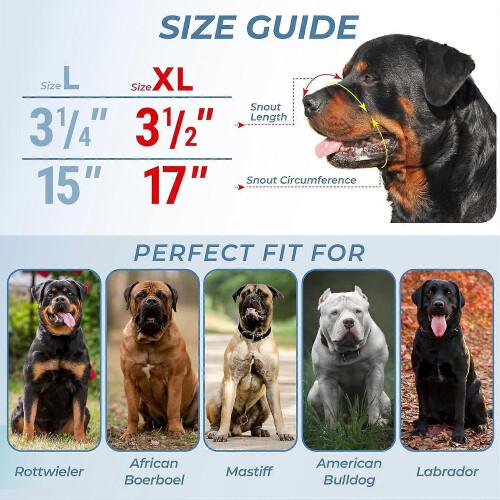 XL Metal Dog Muzzle for Large Sized Dogs  Heavy Duty Rottweiler Muzzle  Basket 2