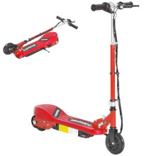 HOMCOM 5.5 Inch Kids Electric Scooter for Kids with Hand Brake, 120W Foldable and Adjustable E-Scooter, Up to 12km/h, 10km Range, for Ages 7-14, Red
