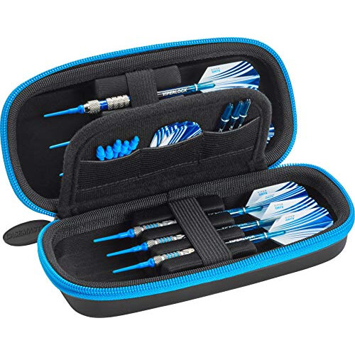 Casemaster Sentry Dart Case, Blue Zipper