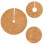 Natural Round Flat Mat Crafted from Coconut Husk 3
