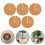 Natural Round Flat Mat Crafted from Coconut Husk 4