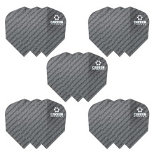 Harrows Carbon Dart Flights | 5 x sets Darts Flights (15 Flights Total) I 100 Micron Dart Flights I Premium Extra Strong Made in UK I Professional Da