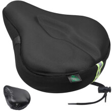 Zacro Exercise Bike Seat Cushion Cover - Gel Padded Bike Seat Cover for Men Women Comfort, Extra Soft Exercise Bicycle Seat Compatible with Peloton,
