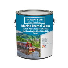 T A Paints Ltd Marine Boat & Barge Paint Multi Purpose Marine Gloss Paint Wood Metal Above Below Waterline Cruisers Canal Barge Narrow Boats (5 Litre