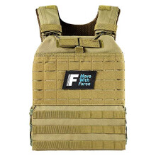 Force Fitness Weighted Vest for Men and Women with Ultra-Durable and Adjustable Straps - Weight Vest for Cardio, Walking, Running, Strength Training,
