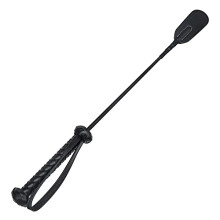 Zhichengbosi 45 CM / 17.7 INCH Horse Riding Crop, Black Faux Leather Horse Whips for Horse Outdoor Training