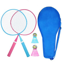 KH Shuttlecock Set Badminton Racket Set 2-4 Players for Adults Children, Lightweight and Sturdy Racket, Shuttlecocks and Carry Bag Included