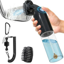 Kiss Core Golf Club Cleaner Brush: Electric Golf Groove Cleaning Tool - Ball Cleaner Accessories Kit for Effortless Cleaning - Holds 150ml Water - Wi