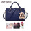Conjunto de 4 bolsas femininas em couro sintético 5