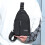 Crossbody Sling Bag til Rejser Sort Blå Grå 4