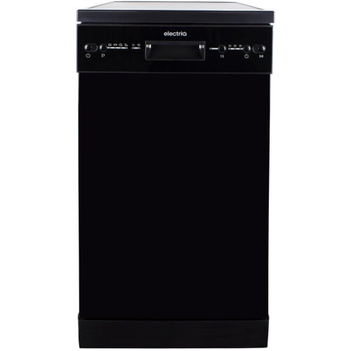 electriQ 10 Place Slimline Freestanding Dishwasher - Black 2