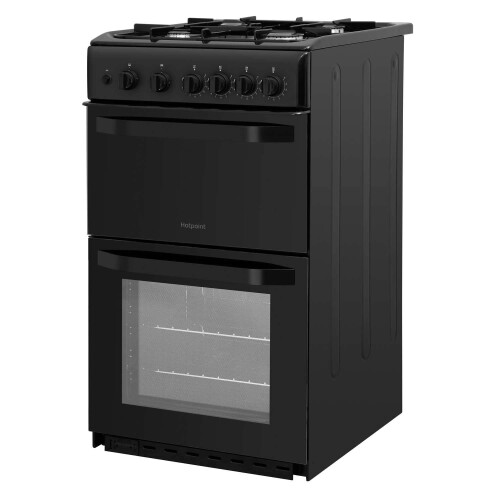 Hotpoint Hotpoint 50cm Double Cavity Gas Cooker - Black 2
