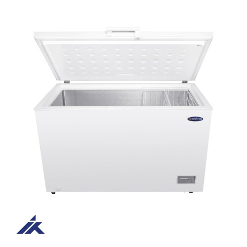 ICEKING CF371EW Chest Freezer, 371L Capacity, White, Counterbalanced 1