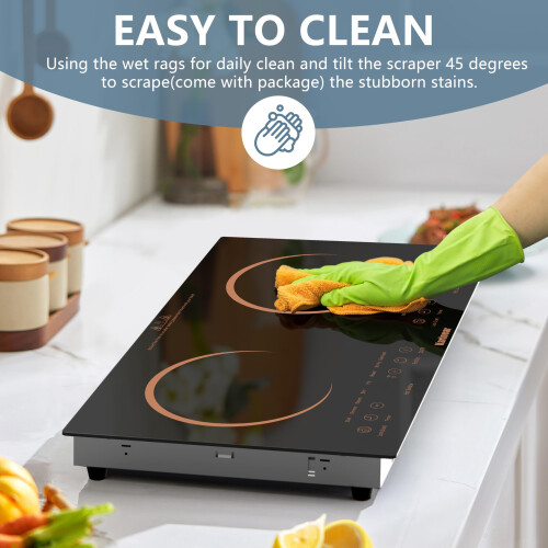 Karinear Double Ceramic Hob 13amp Plug in Ceramic 2
