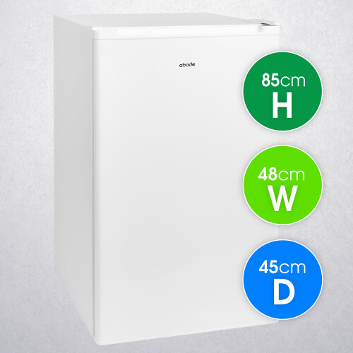 Abode Under Counter Freezer 48cm Wide Freestanding White 2