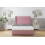 (2'6 Small Single, Pink) Sloomy Devonshire Plush Divan Bed Base No Drawers With 54" Wingback Headboard 2