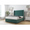 (4' Small Double, Emerald) Sloomy Devonshire Plush Divan Bed Base No Drawers With 54" Wingback Headboard 3