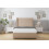 (2'6 Small Single, Pebble) Sloomy Devonshire Plush Divan Bed Base No Drawers With 54" Wingback Headboard 2
