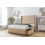 (2'6 Small Single, Pebble) Sloomy Devonshire Plush Divan Bed Base No Drawers With 54" Wingback Headboard 4
