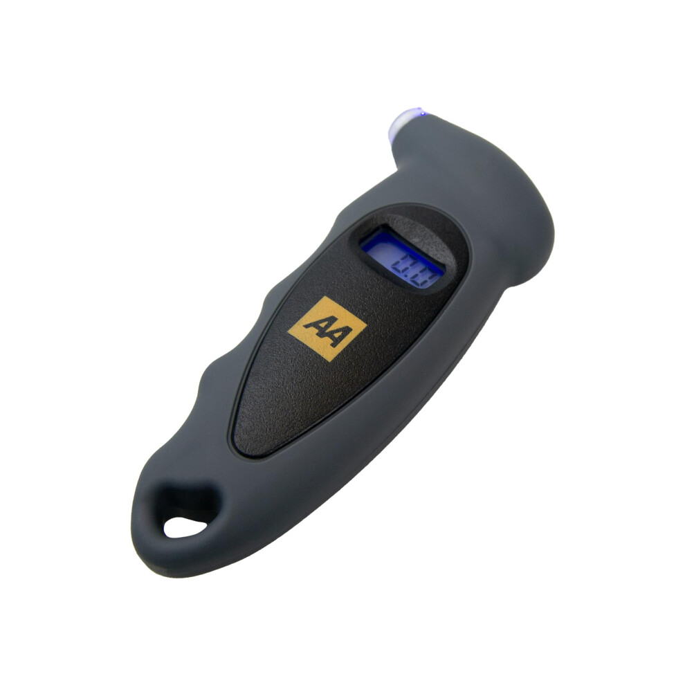 Aa Digital Tyre Pressure Gauge Aa1634 - Easy To Use On Cars Motorbikes Vans Bicycles - Backlit Lcd Screen - 0-100 Psi/0-6.85 Bar 59870456
