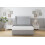 (2'6 Small Single, Sliver) Sloomy Devonshire Plush Divan Bed Base No Drawers With 54" Wingback Headboard 2