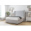 (2'6 Small Single, Sliver) Sloomy Devonshire Plush Divan Bed Base No Drawers With 54" Wingback Headboard 3