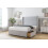 (2'6 Small Single, Sliver) Sloomy Devonshire Plush Divan Bed Base No Drawers With 54" Wingback Headboard 4