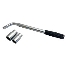Sakura SS5324 Car Wheel Brace/Wrench - Extendable Handle - Socket Sizes 17 mm, 19 mm, 21 mm, 23 mm - FITS All Standard Vehicles