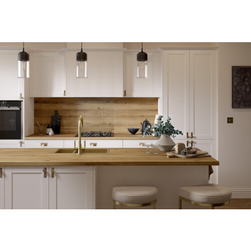 Bushboard Omega Premium Modern Ashdown Oak Square Edge 1