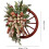 Red Truck Christmas Wreath Artificial Rustic 18 Inch 2