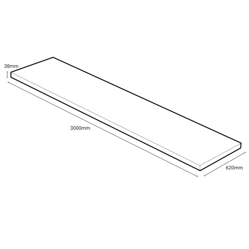 Bushboard Omega Premium Modern Ashdown Oak Square Edge 2