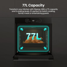 Hisense BI622ABPGUK - Built-in 77L Electric Single Oven