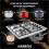 AREBOS Arebos 4-burner gas hob | 58 cm stainless 4