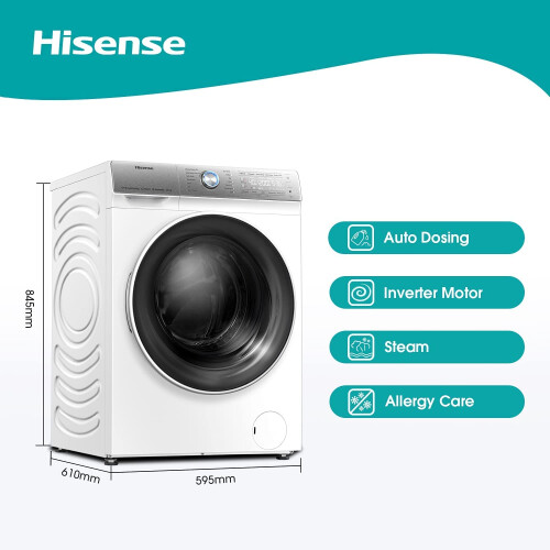 Hisense Hisense WFQR1014EVAJM 60cm Freestanding 10 KG Front Load 2