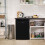 Abode Under Counter Freezer 55cm Wide Freestanding Black 2