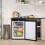 Abode Under Counter Freezer 55cm Wide Freestanding Black 3