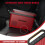 Karinear Car Fridge Red?12v Camping Fridge?16L Compressor Fridge 6