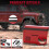 Karinear Car Fridge Red?12v Camping Fridge?16L Compressor Fridge 7