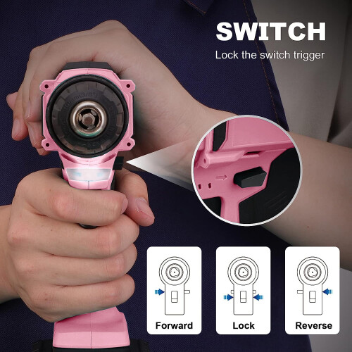 20V Cordless Power Drill Kit with 1500mAh Battery 2