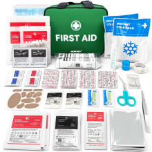 HONYAO First Aid Kit 180 Pcs, Premium Medical Kit for Home Car