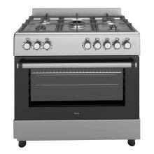 Ferre F9S50E7X3IN 90cm Dual Fuel Range Cooker With Double Turbo Fan 5 Burn