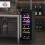 Homcom HOMCOM Dual Zone Wine Fridge, 16 Bottle, 52L, 2