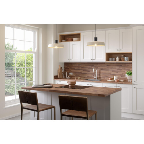 Plus Warm Walnut Block Postformed Laminate Kitchen Worktop 1