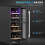Homcom HOMCOM Dual Zone Wine Fridge, 16 Bottle, 52L, 6