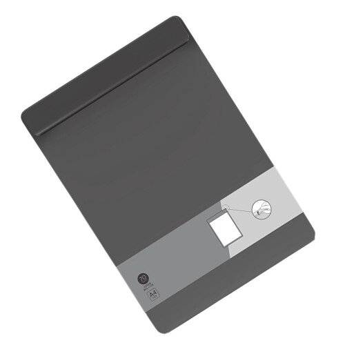 Standard Size Clipboard with Long Widen Plastic Paper Clamp -b